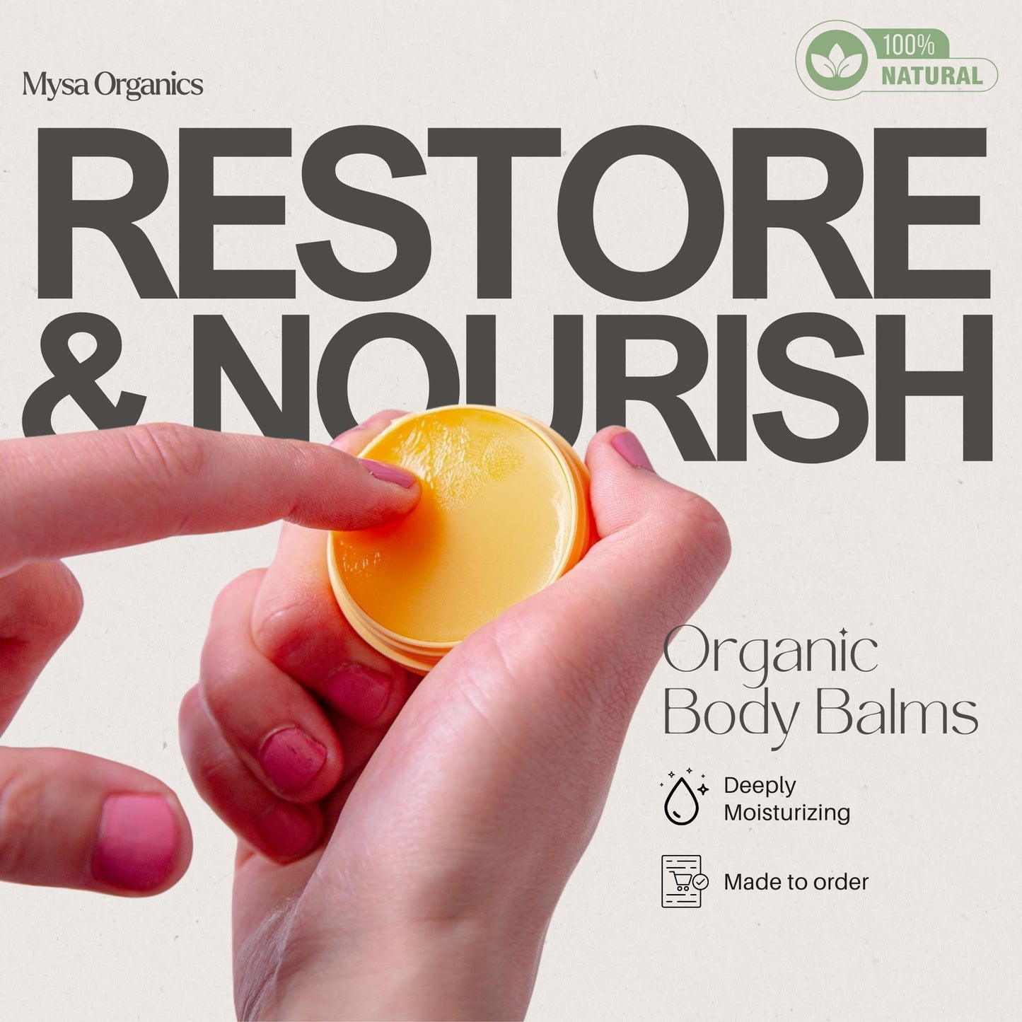 Natural Body Balms - Nourishing and Healing